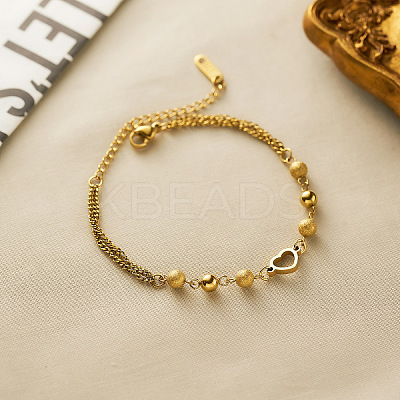 304 Stainless Steel Link Bracelets WG0F64C-01-1