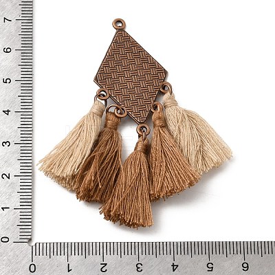 Bohemia Polyester Tassel Big Pendants FIND-B058-02R-1