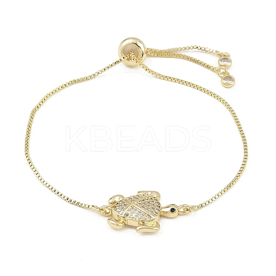 Ocean 304 Stainless Steel Micro Pave Cubic Zirconia Slider Bracelets LS-BJEW-K291-06G-1