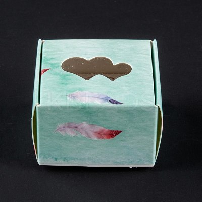 Rectangle Foldable Creative Kraft Paper Gift Box CON-B002-07A-02-1