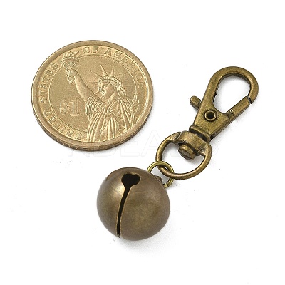 Iron Bell Pendant Decorations HJEW-JM02453-1