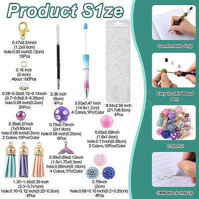 DIY Beadable Pen Sets DIY-FS0009-36-1