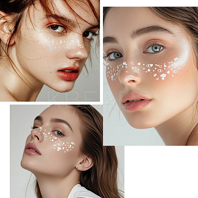10Pcs Transfer Sticker Proof Removable Temporary Tattoos Stickers DIY-SP0003-65A-02-1