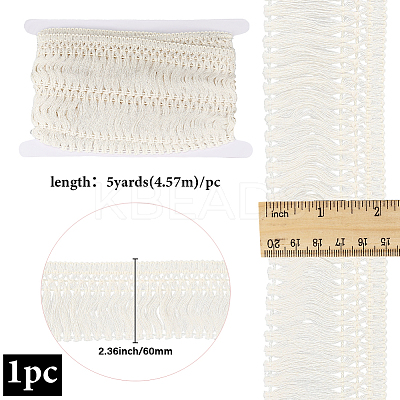 Cotton Lace Fringes Tassel Trimmings OCOR-GF0005-07B-01-1