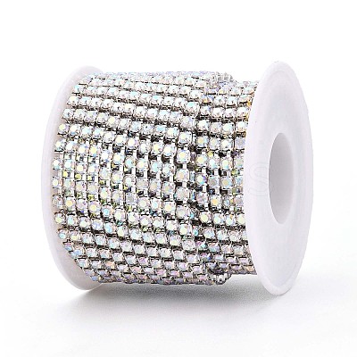Iron Rhinestone Cup Chains CH-T006-03A-01-1