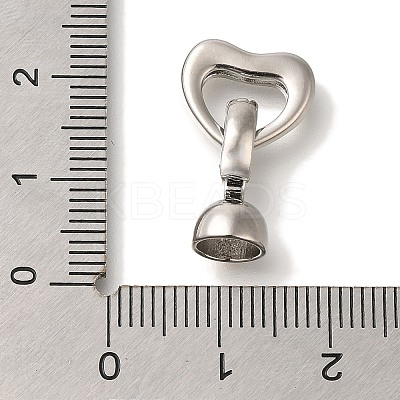 Brass Fold Over Clasps KK-K389-021P-1