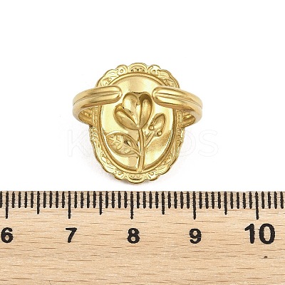 304 Stainless Steel Cuff Open Rings for Women RJEW-A102-05G-1