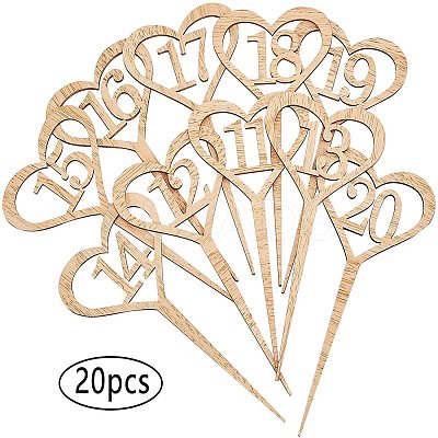 Table Number Card AJEW-GA0001-25-1