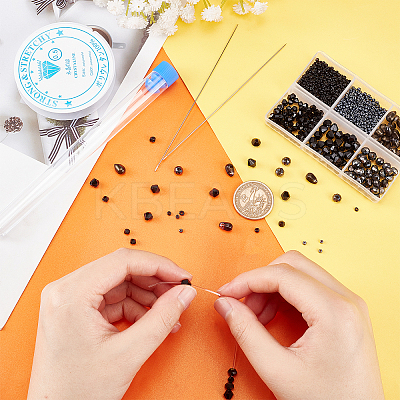 DIY Glass Beads Bracelet Making Kit DIY-PH0006-42-1