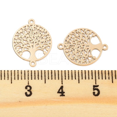 Long-Lasting Plated Brass Links Connector Charms KK-K336-45KCG-1