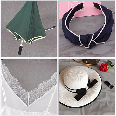 Polyester & Cotton Fabic Band FIND-WH0036-01-1