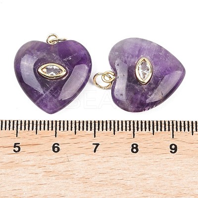 Natural Amethyst Pendants G-Z134-04E-1