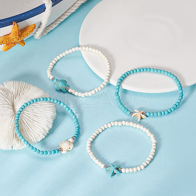 Pcs Coconut Braided Bead Bracelets BJEW-SC0001-49-1