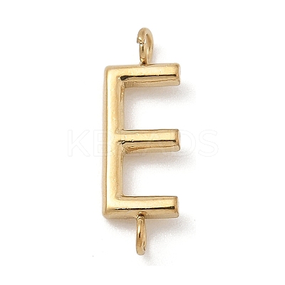 304 Stainless Steel Letter Connector Charms LS-STAS-M108-01G-05-1