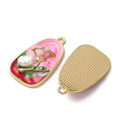 Alloy Enamel Flower Pendants ENAM-B028-41KCG-05-1