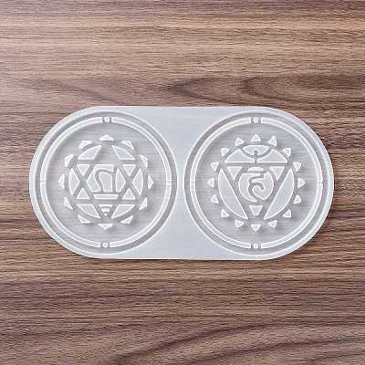 Meditation Yoga Pendants Cup Mat Silicone Molds LS-DIY-B056-02B-1