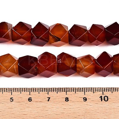 Natural Red Agate Beads Strands G-T138-40-1