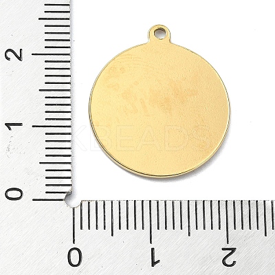 Ion Plating(IP) 304 Stainless Steel Pendants STAS-B058-02G-01-1