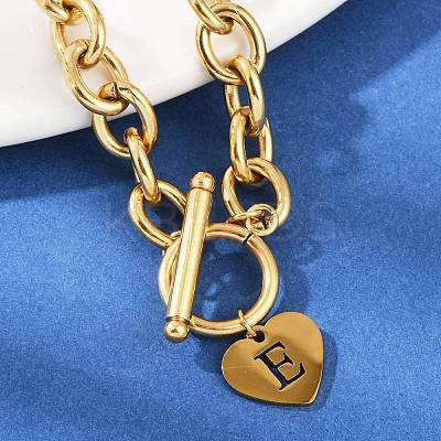 Golden 304 Stainless Steel Charm Bracelets LS-NJEW-K284-01G-E-1