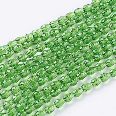 Faceted Glass Beads Strands GLAA-A036-F21-1