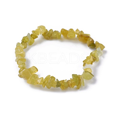 Natural Jade Beads Stretch Bracelets BJEW-JB04152-06-1
