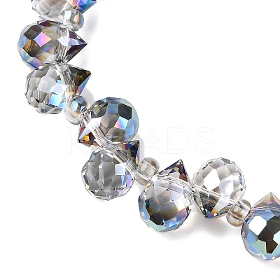 Transparent Electroplate Glass Beads Strands EGLA-F152A-FR06-1