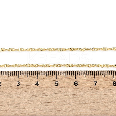 Brass Singapore Chains Necklace for Women LS-NJEW-P265-07G-1