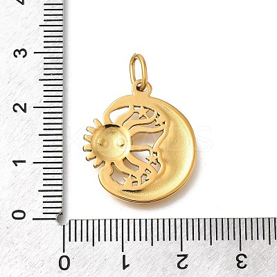 304 Stainless Steel Pendants STAS-R159-61G-05-1