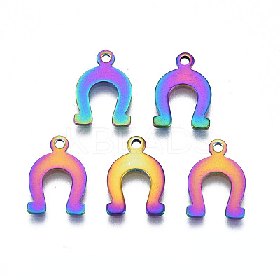 Ion Plating(IP) 201 Stainless Steel Charms STAS-S119-133-1