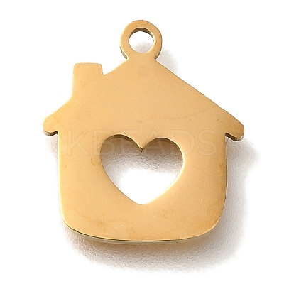 201 Stainless Steel Pendants STAS-R136-14G-1