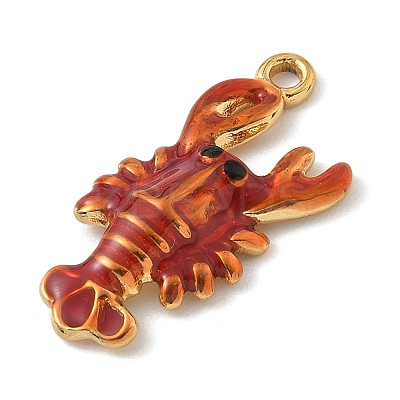Ocean Series 304 Stainless Steel Enamel Pendants STAS-K308-02A-G-1