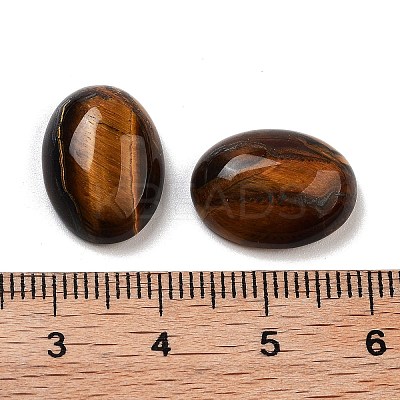 Natural Tiger Eye Cabochons G-G145-01B-56-1