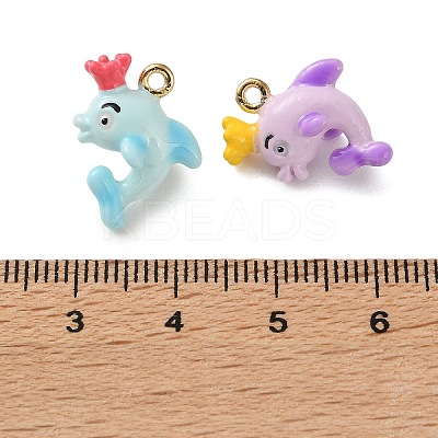 Alloy Enamel Pendants FIND-Z117-09G-1