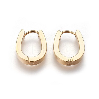 304 Stainless Steel Hoop Earrings EJEW-O087-08C-1