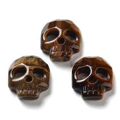 Natural Tiger Eye Pendants G-M406-F02-02-1