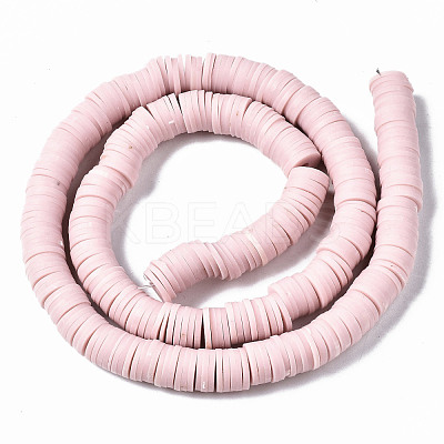 Handmade Polymer Clay Beads Strands CLAY-R089-8mm-145-1