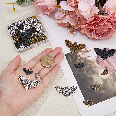 36Pcs 6 Style Alloy Pendants FIND-FH0007-81-1