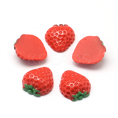 Strawberry Resin Decoden Cabochons CRES-R183-09-1
