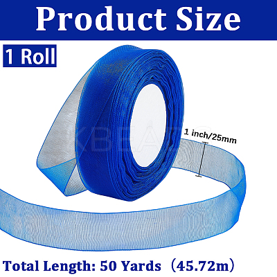 1 Rolls Sheer Organza Ribbon SRIB-CY0001-22A-01-1