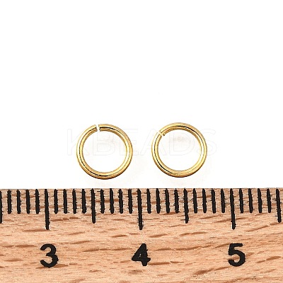 Brass Open Jump Rings KK-B147-03F-G-1