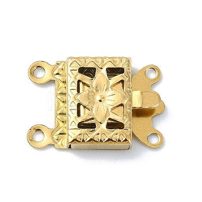 Ion Plating(IP) 304 Stainless Steel Box Clasp STAS-Q318-04G-1