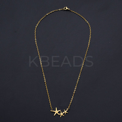 201 Stainless Steel Pendant Necklaces NJEW-S105-JN545-2-1