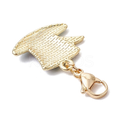 8Pcs 8 Styles Carnival/Mardi Gras Theme Alloy Enamel & Glitter Powder Pendants Decoration HJEW-JM02997-1