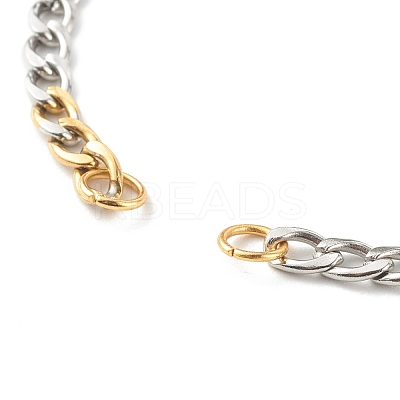 304 Stainless Steel Chain Bracelet Makings AJEW-JB00996-01-1