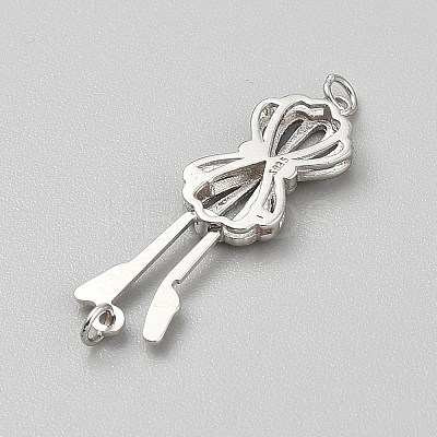 925 Sterling Silver Box Clasps STER-WH0004-062P-1