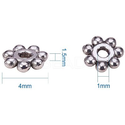 Tibetan Silver Alloy Spacer Beads PALLOY-PH0013-23AS-NR-1