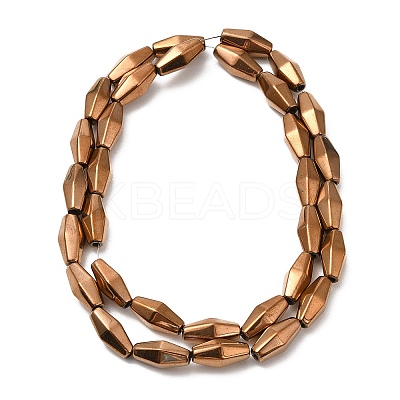 Electroplate Synthetic Magnetic Hematite Beads Strands G-E602-05F-1