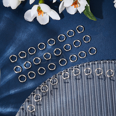 400Pcs 304 Stainless Steel Split Rings STAS-BBC0006-16B-1