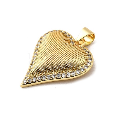 Brass Micro Pave Cubic Zirconia Pendants KK-A266-04G-G-1
