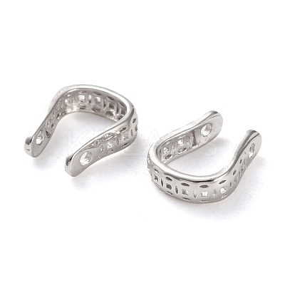 Rhodium Plated 925 Sterling Silver Ear Cuff Findings STER-K176-27P-1